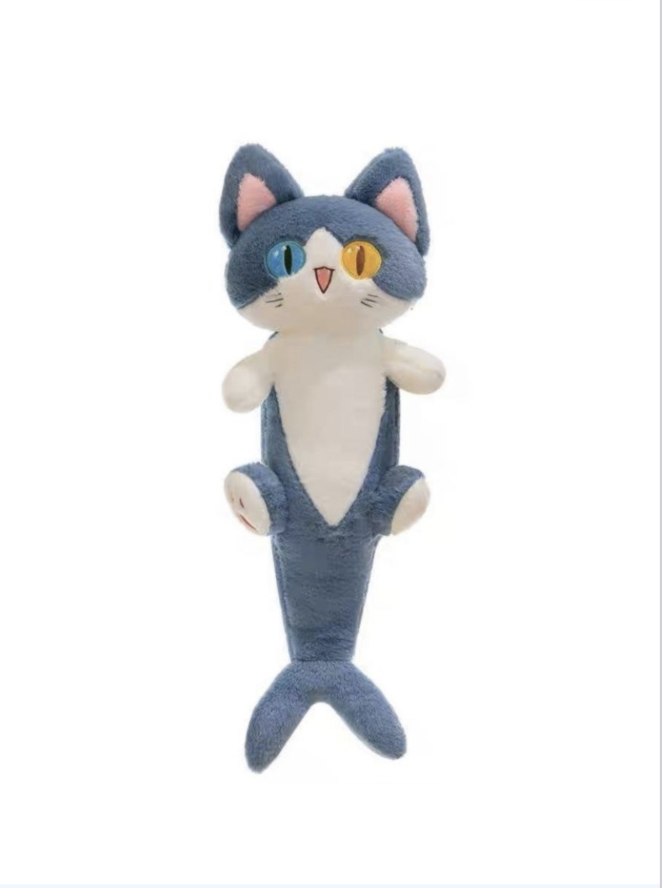 Мягкая игрушка кот акула рыба 135см