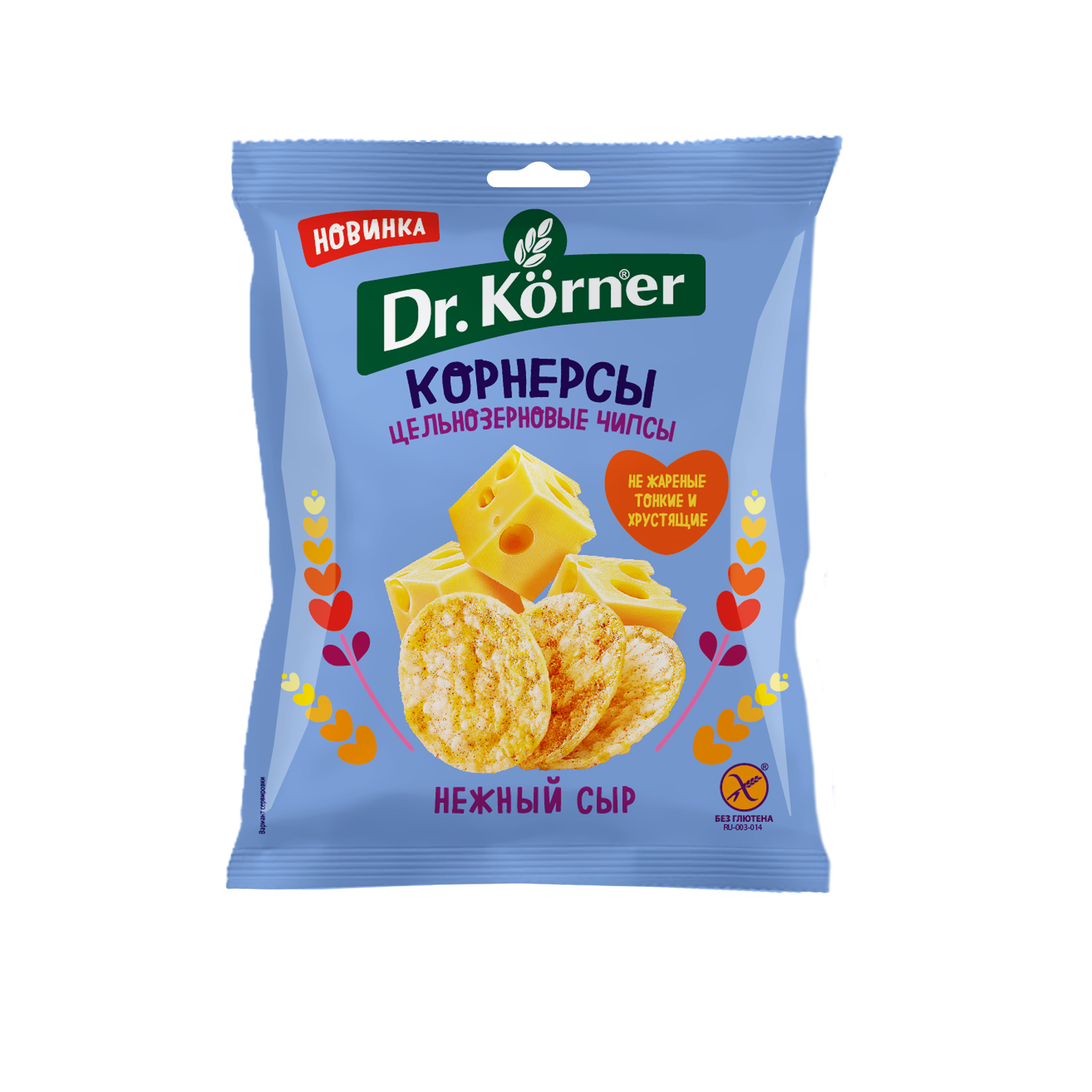 

Dr. Korner Чипсы Dr. Korner цельнозерновые с сыром, Чипсы Dr. Korner цельнозерновые с сыром
