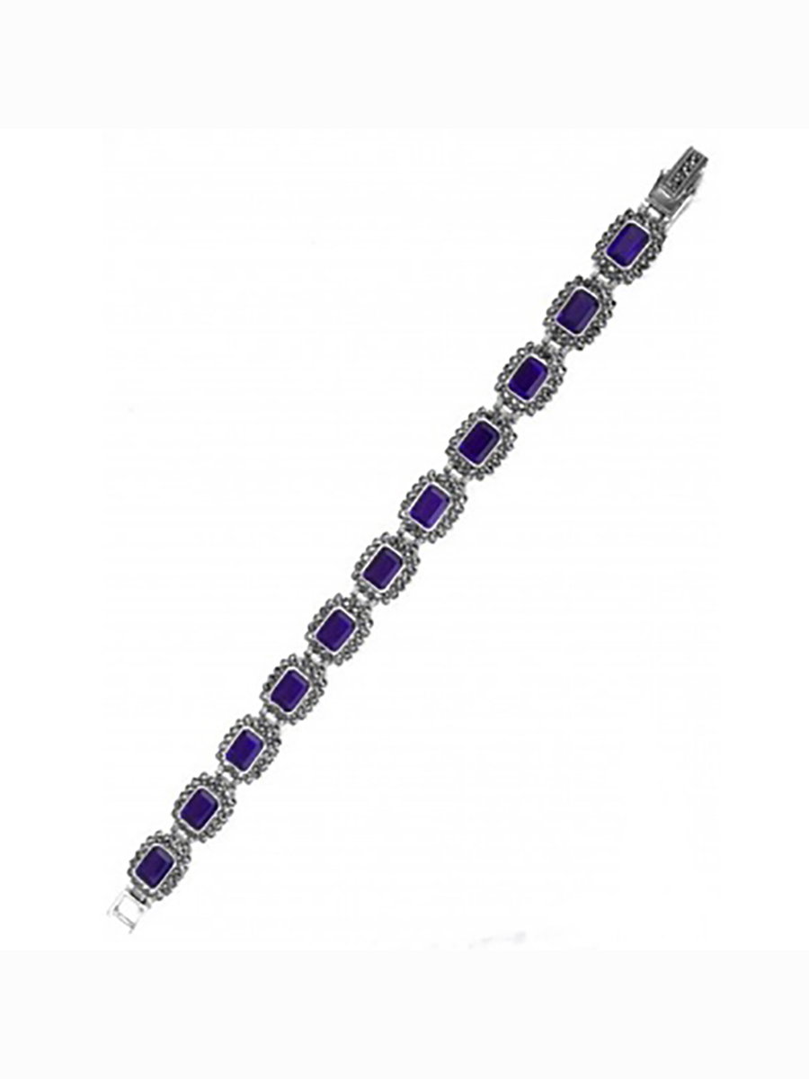 

Браслет из серебра с марказитом/аметистом р. 19 Марказит BR580-314, BR580-314