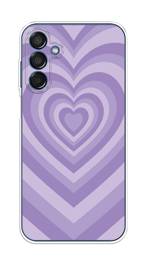

Чехол на Samsung Galaxy M15 5G "Violet heart latte", Фиолетовый, 2109550-1