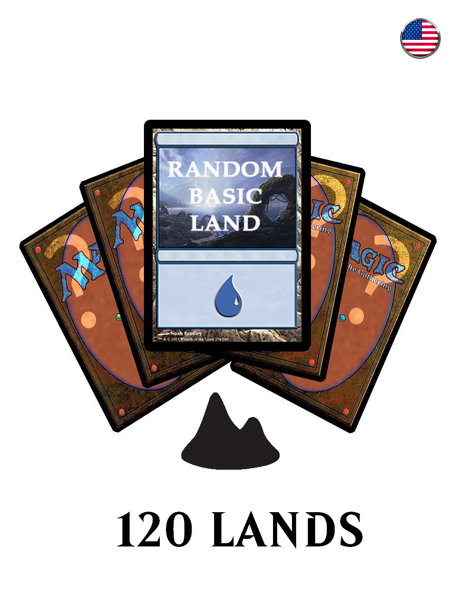 

Mtg: 120 карт базовых земель. острова (на английском языке), Черный