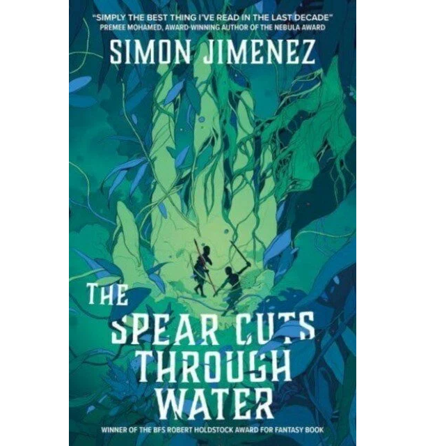 

Spear cuts through water. Jimenez, Simon