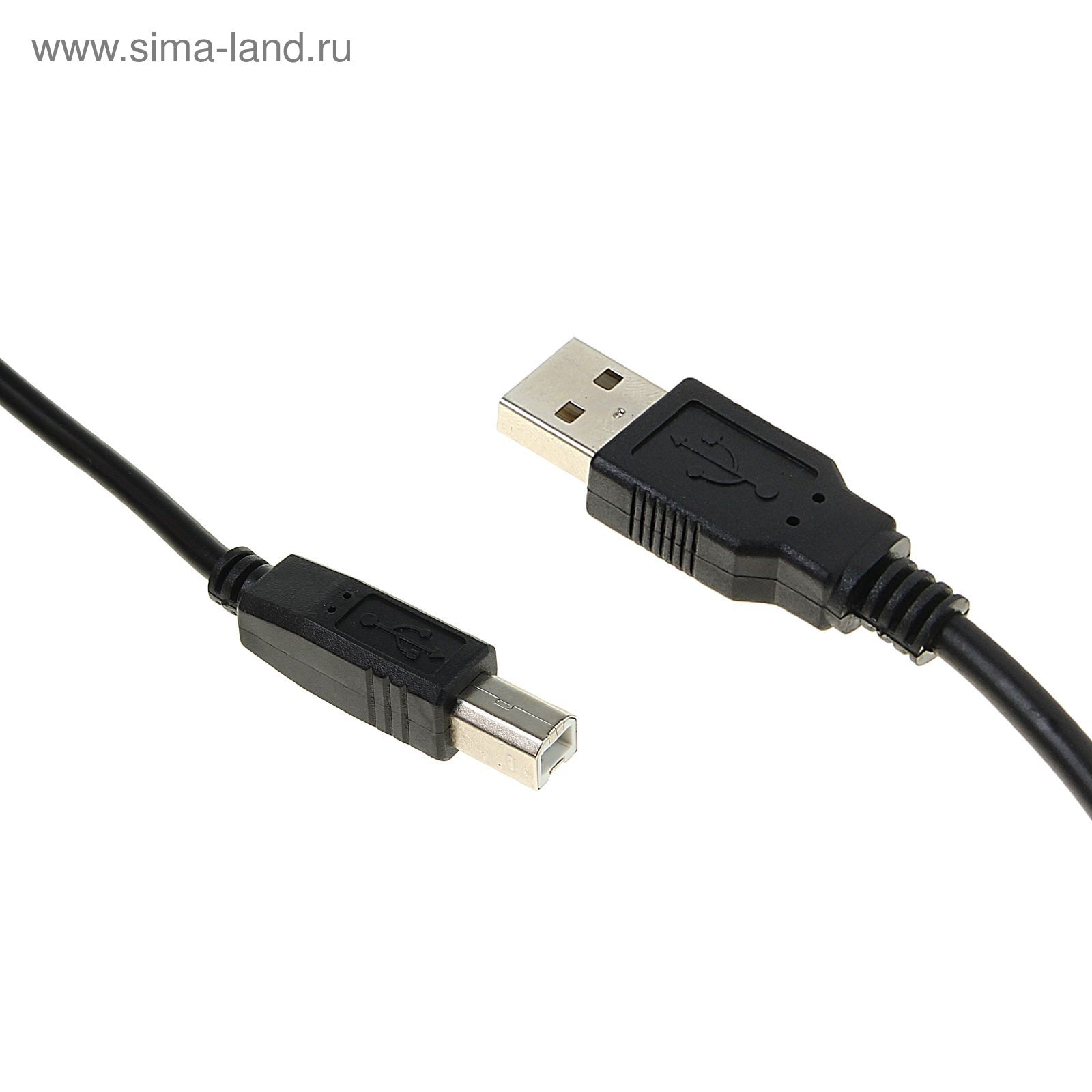 Аксессуар Luazon USB A - USB B 1.5m Black 1612752