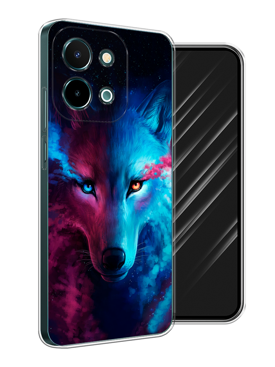 

Чехол Awog на Vivo Y28 4G "Волшебный волк", Голубой;розовый, 2611650-1