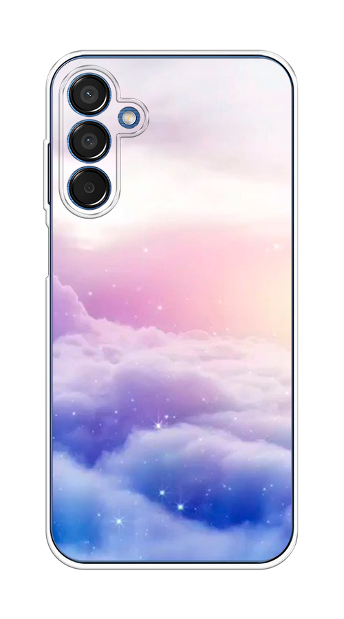

Чехол на Samsung Galaxy M15 5G "Небеса", Голубой;белый;розовый, 2109550-1