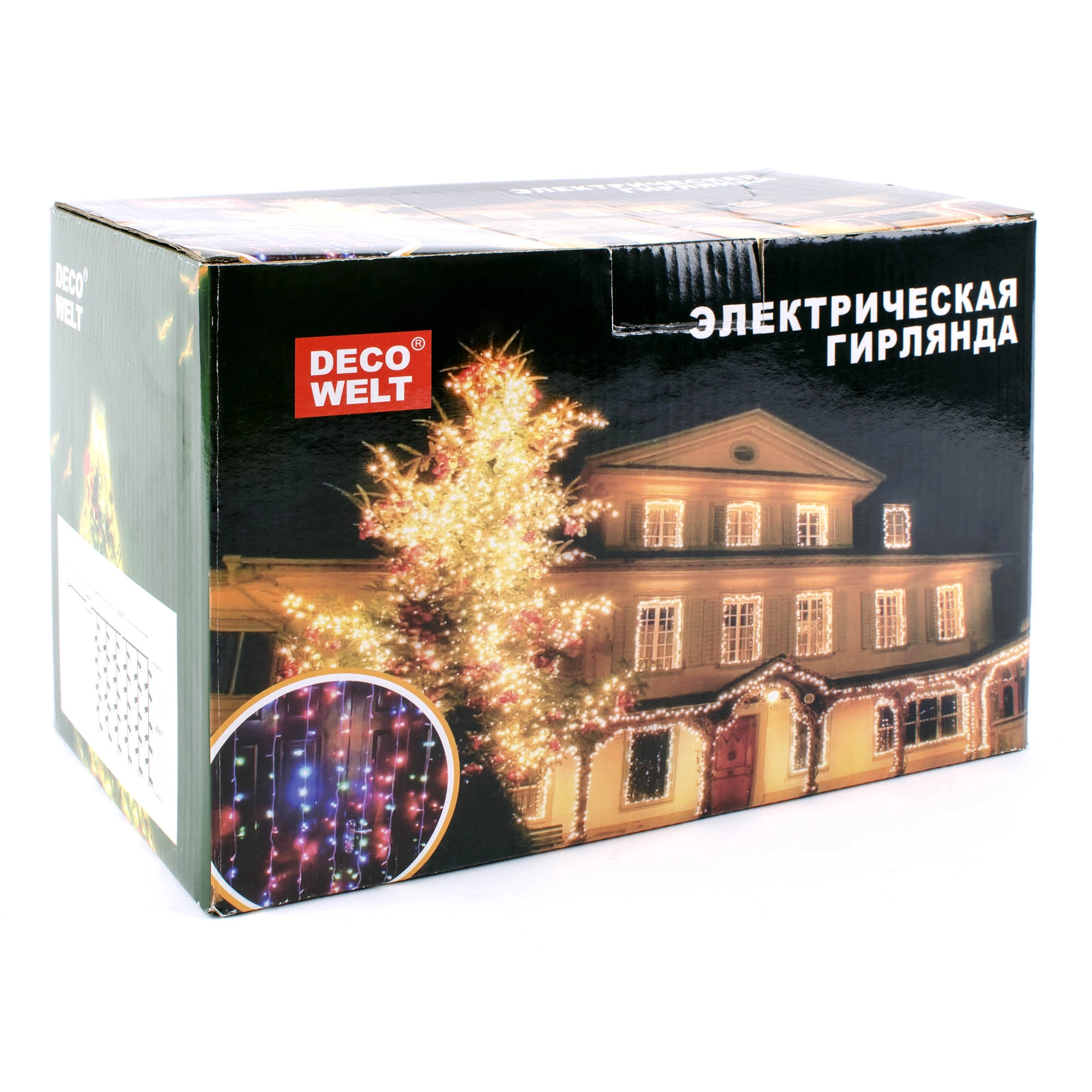 

Гирлянда Reason занавес мультиколор 600 х 400 см 1216 LED