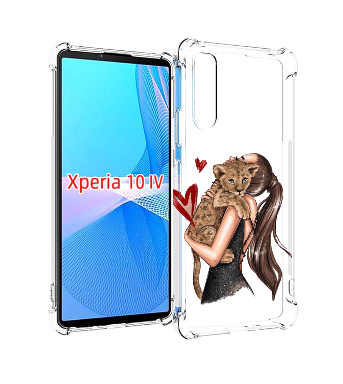 

Чехол MyPads Кошачья-любовь для Sony Xperia 10 IV (10-4), Прозрачный, Tocco