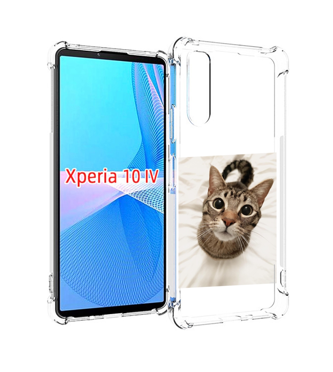 

Чехол MyPads Котик для Sony Xperia 10 IV (10-4), Прозрачный, Tocco