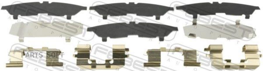 

Комплект монтажный для дисковых колодок NISSAN ALMERA 2006-2012 0203-B10RSF
