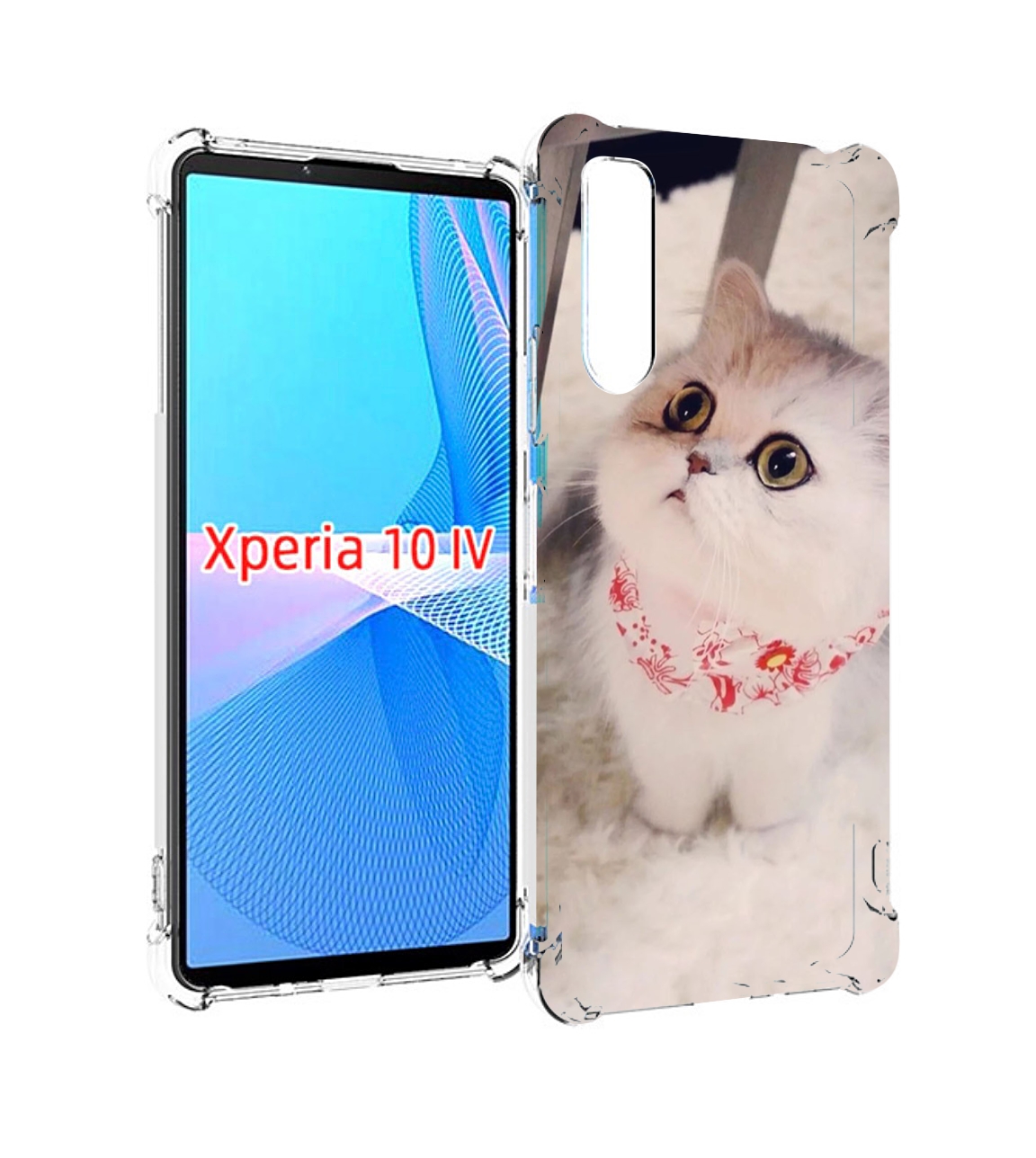 

Чехол MyPads Котеночек женский для Sony Xperia 10 IV (10-4), Прозрачный, Tocco