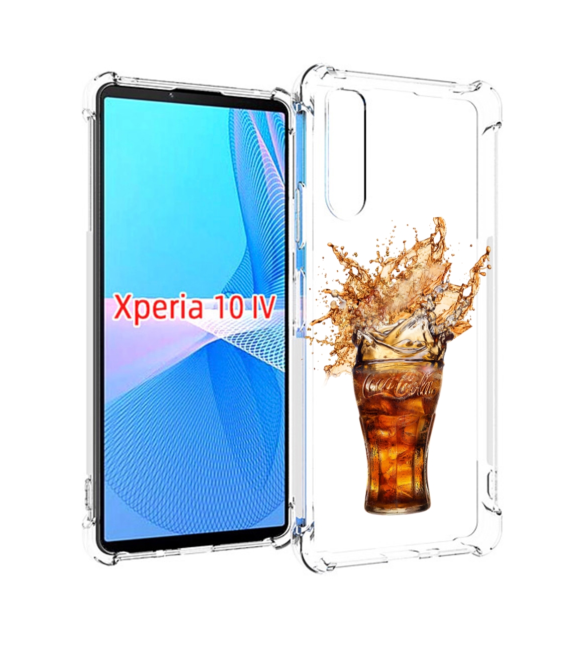 Чехол MyPads Кола-в-стакане для Sony Xperia 10 IV (10-4) Tocco