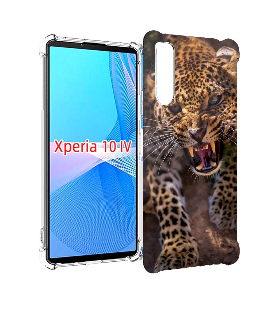

Чехол MyPads Злой-гепард для Sony Xperia 10 IV (10-4), Прозрачный, Tocco