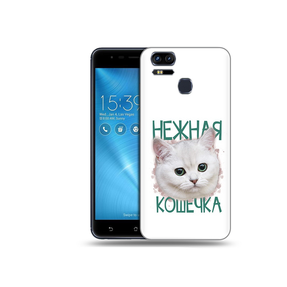 

Чехол MyPads Tocco для Asus ZenFone 3 нежная кошечка (PT51214.656.520), Прозрачный, Tocco