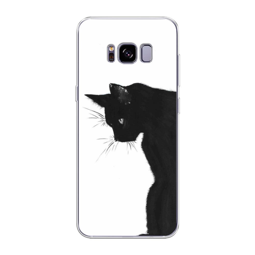 

Чехол Awog на Samsung Galaxy S8 + "Black cat", Черный;белый, 24850-1