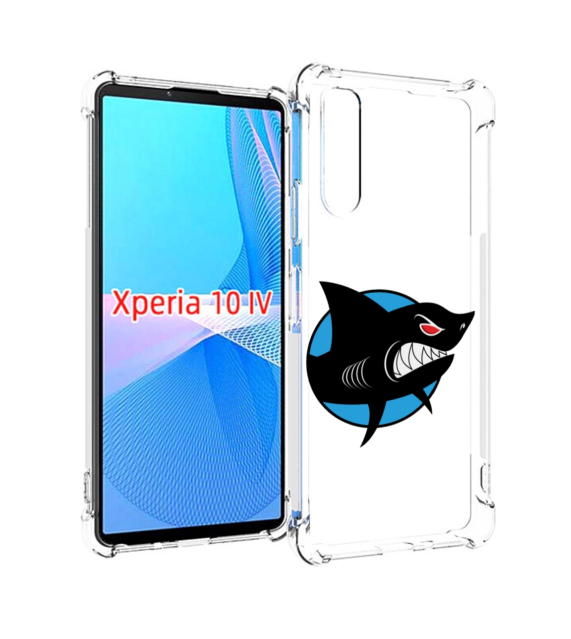 

Чехол MyPads Злая-акула для Sony Xperia 10 IV (10-4), Прозрачный, Tocco