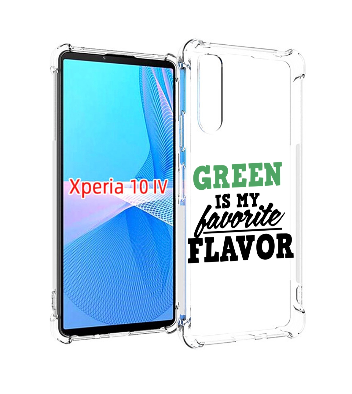

Чехол MyPads Зеленый-фаворит для Sony Xperia 10 IV (10-4), Прозрачный, Tocco