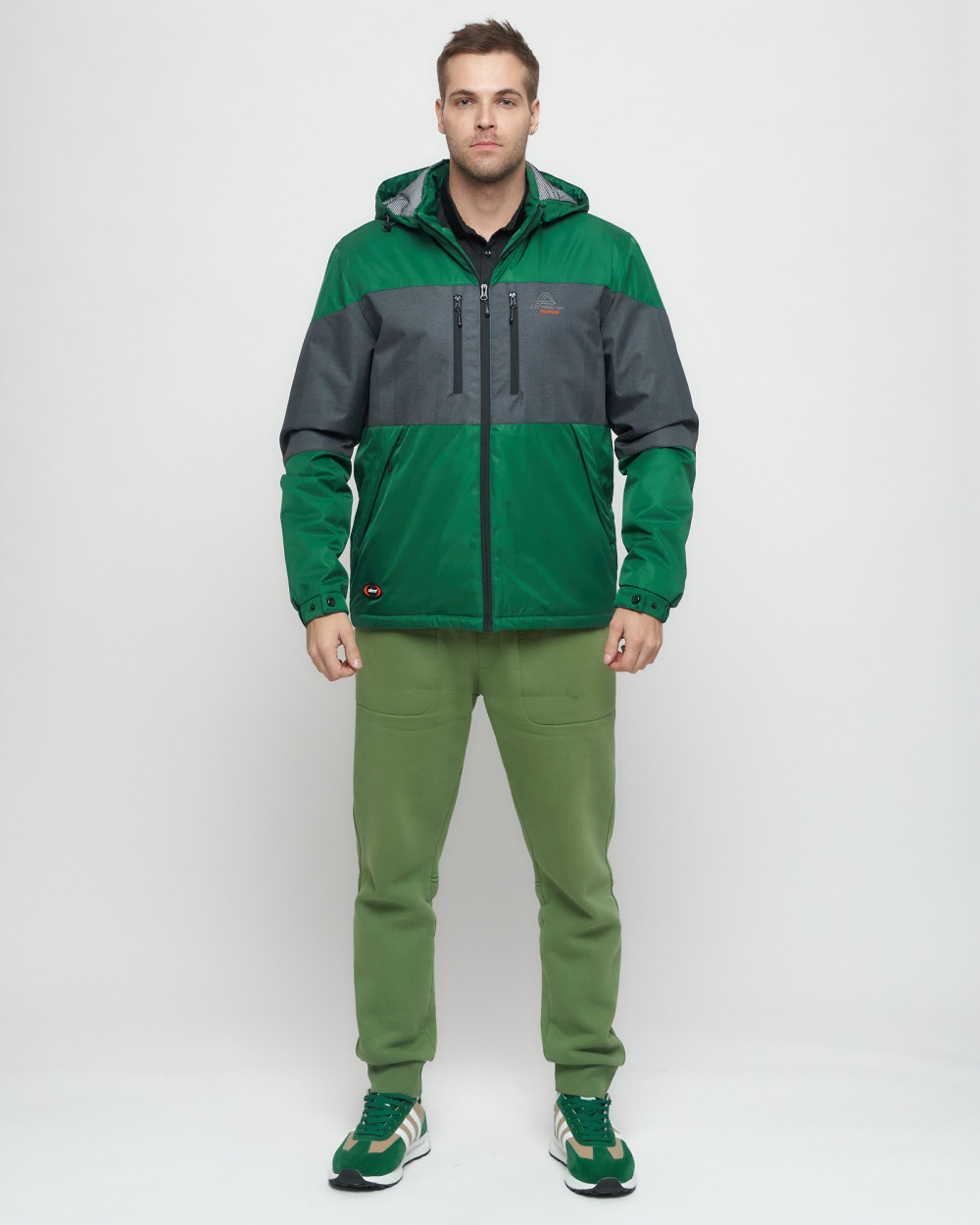 Спортивная куртка мужская MTFORCE 8808 зеленая 56 RU