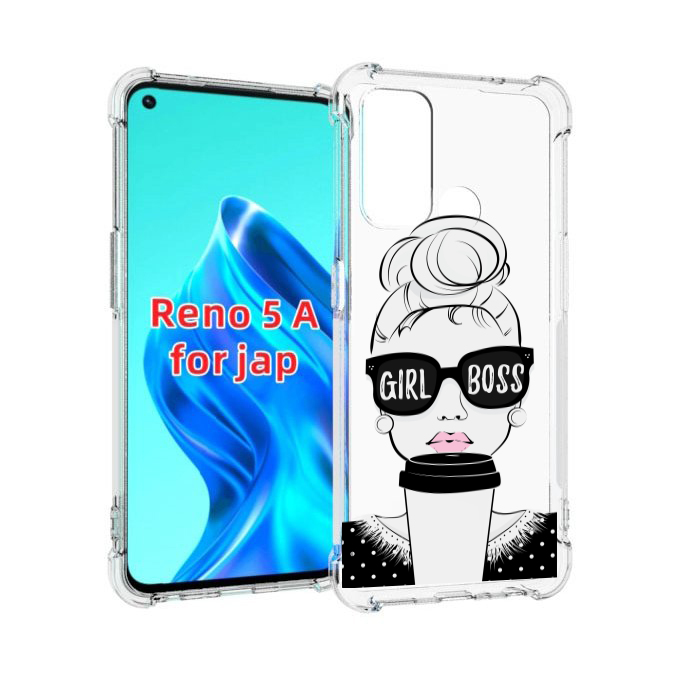 

Чехол MyPads девушка-босс женский для Oppo Reno 5A, Прозрачный, Tocco