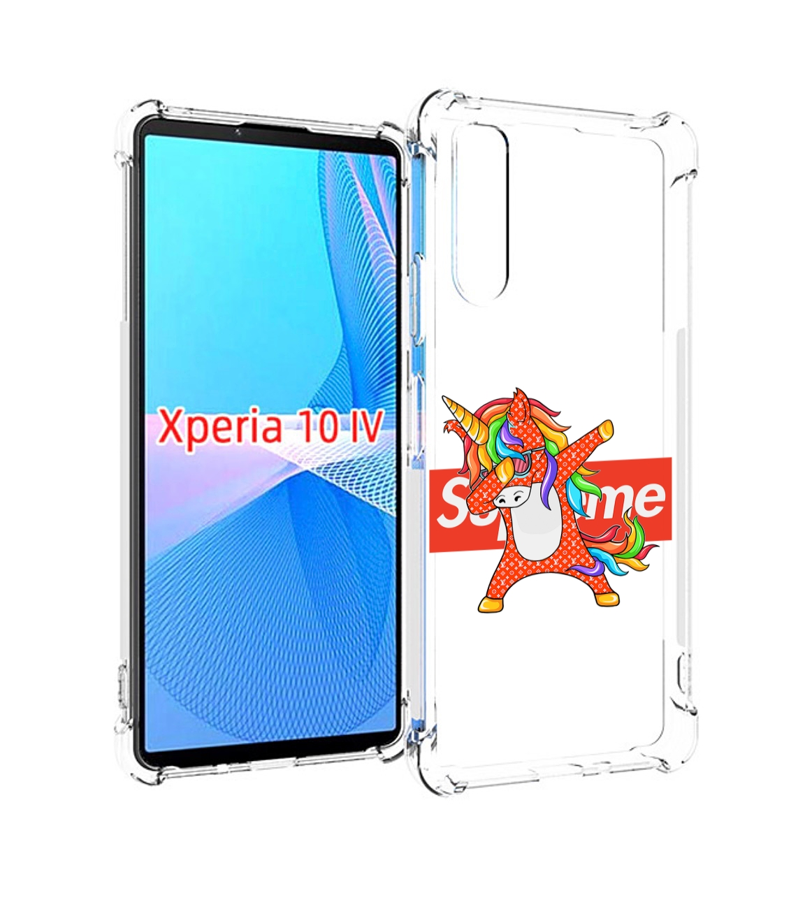 

Чехол MyPads Единорог-суприм для Sony Xperia 10 IV (10-4), Прозрачный, Tocco