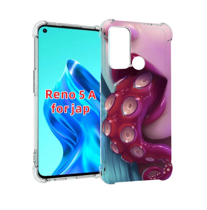 

Чехол MyPads девушка с щупальцой женский для Oppo Reno 5A, Прозрачный, Tocco