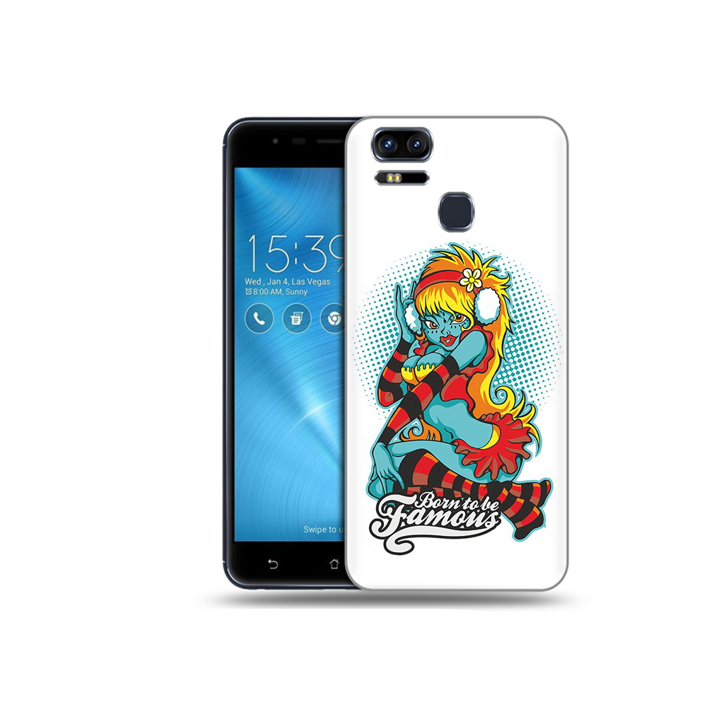 

Чехол MyPads Tocco для Asus ZenFone 3 нарисованная девушка в наушниках (PT51214.656.498), Прозрачный, Tocco