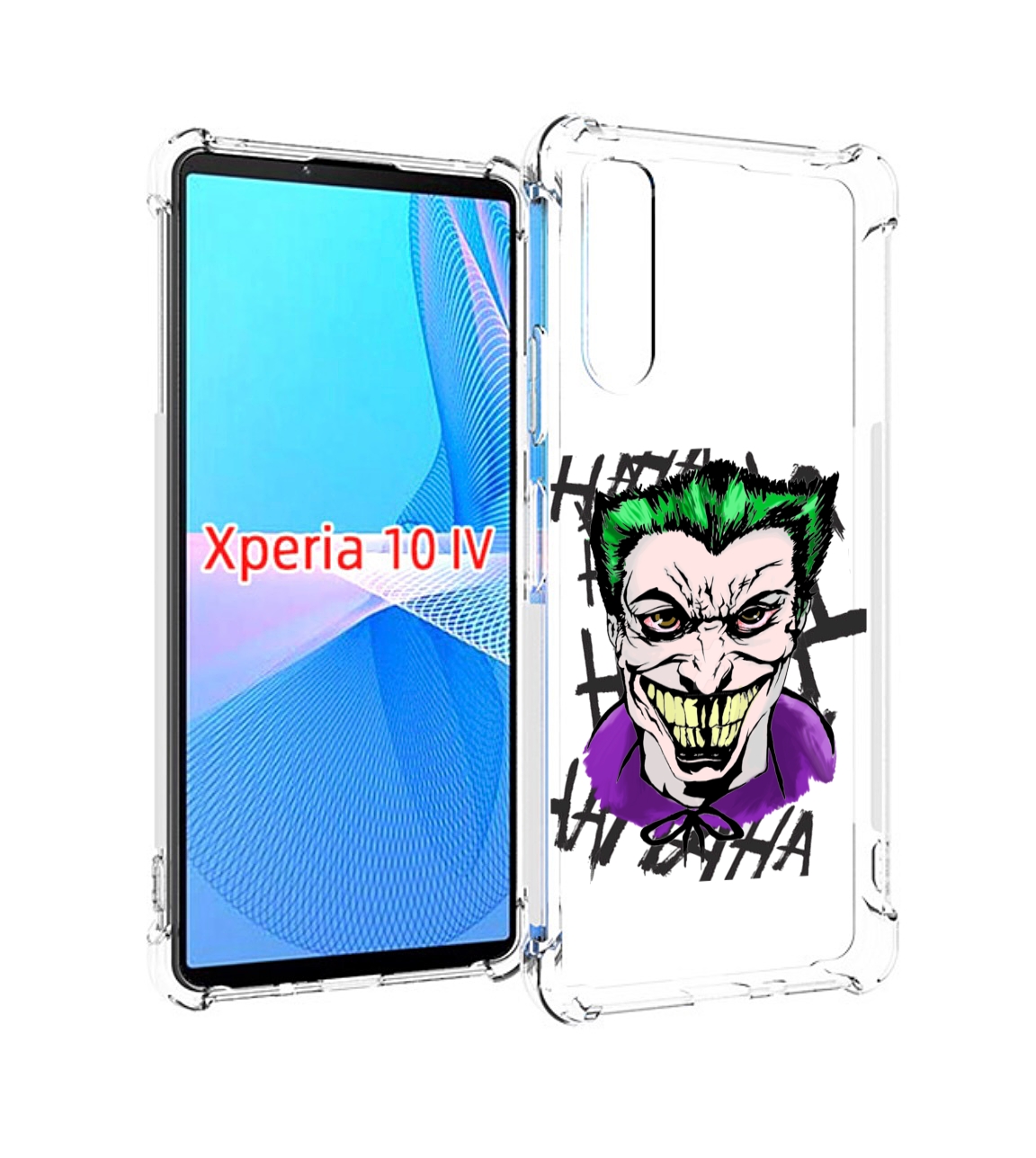 

Чехол MyPads Джокер-крейзи для Sony Xperia 10 IV (10-4), Прозрачный, Tocco