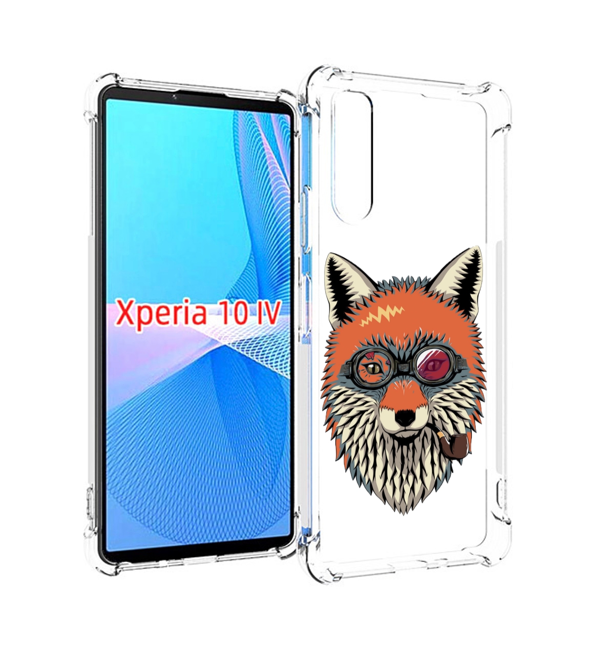 

Чехол MyPads Деловой лис для Sony Xperia 10 IV (10-4), Прозрачный, Tocco