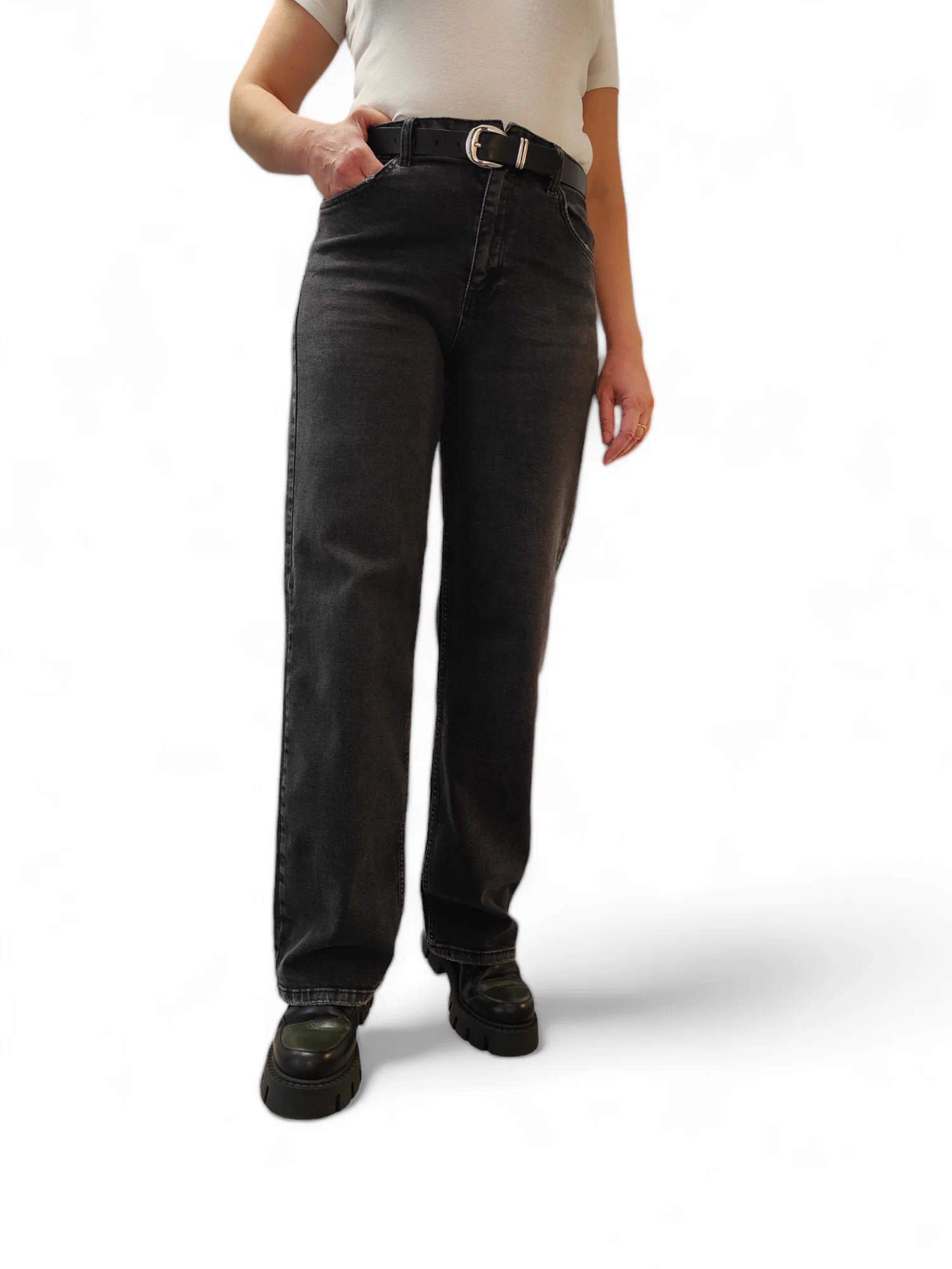 Джинсы женские Richone 3032-939 серые W30/L32