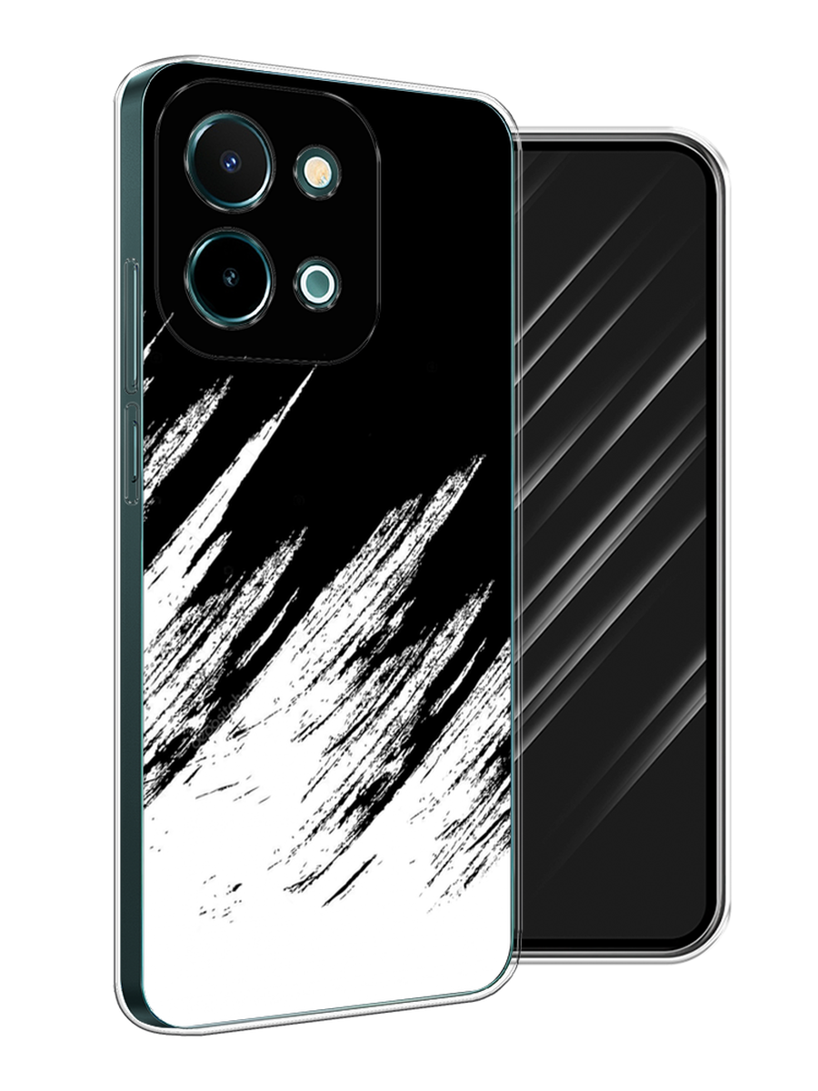 

Чехол Awog на Vivo Y28 4G "Черно белые брызги", Черный;белый;бежевый, 2611650-1