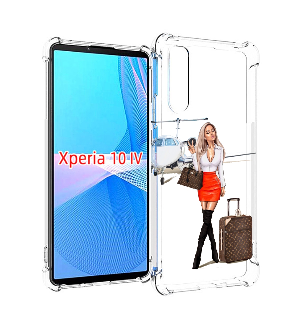 

Чехол MyPads Деловая-девушка женский для Sony Xperia 10 IV (10-4), Прозрачный, Tocco