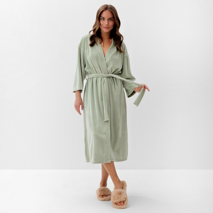 Халат женский KAFTAN Plushy зеленый 40-42 RU