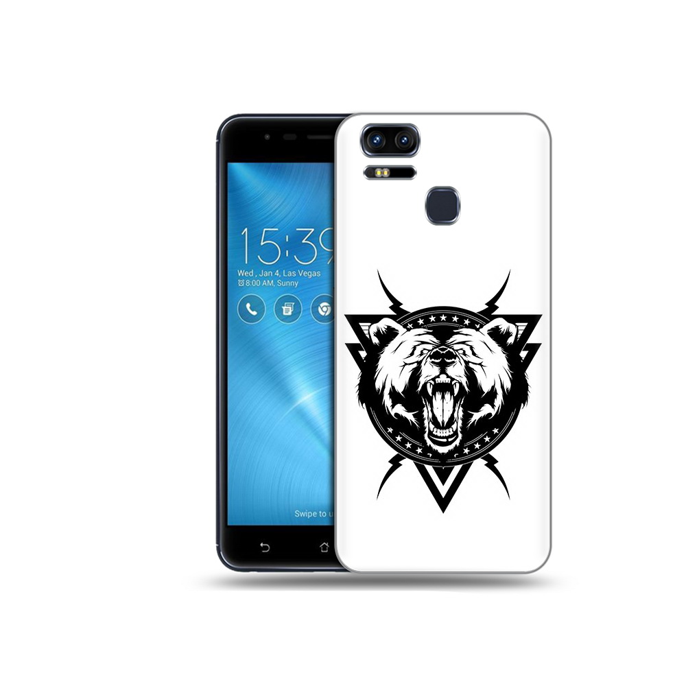 

Чехол MyPads Tocco для Asus ZenFone 3 медведь в треугольнике (PT51214.656.464), Прозрачный, Tocco