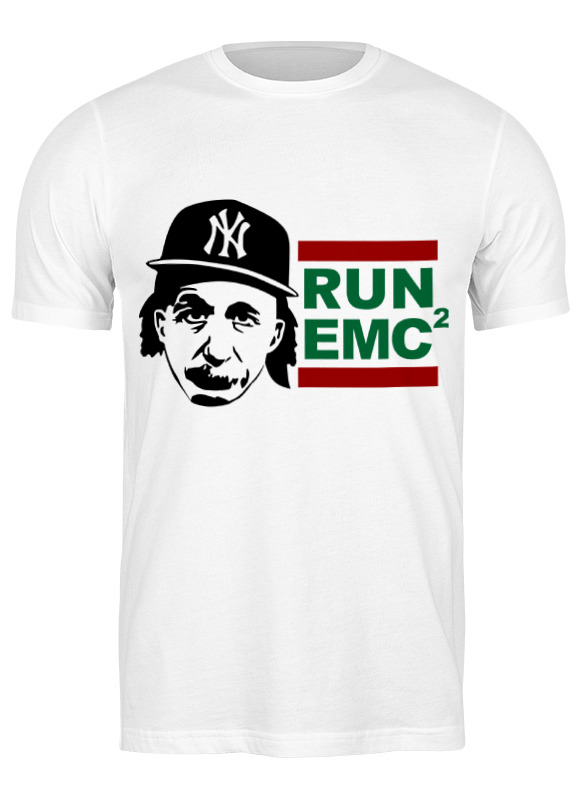 

Футболка мужская Printio Run emc белая S, Белый, Run emc