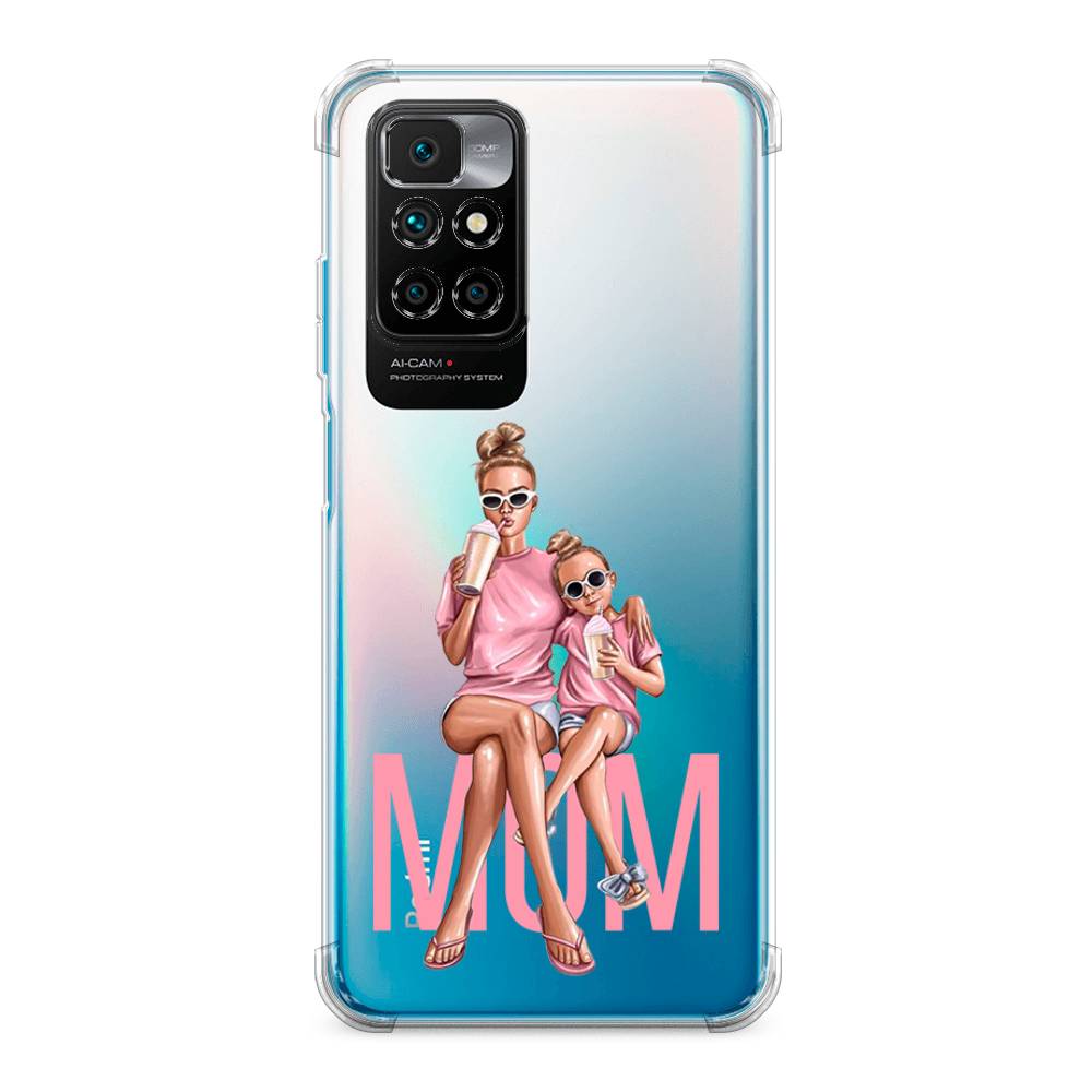 фото Противоударный силиконовый чехол "lovely mom" на xiaomi redmi note 11 4g china awog