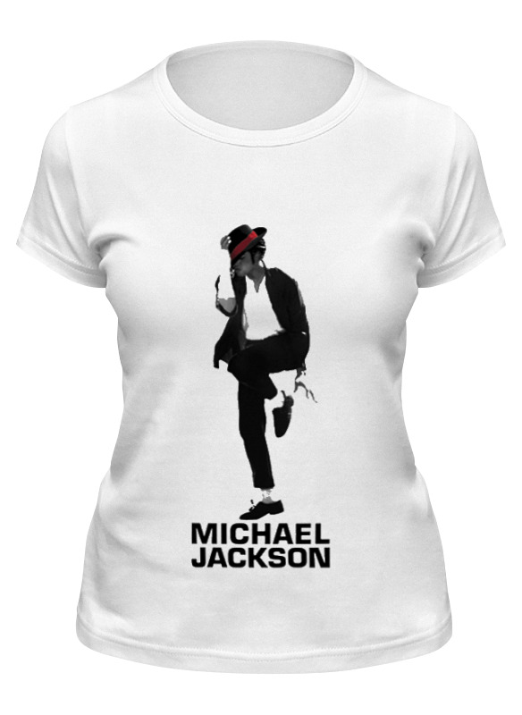 

Футболка женская Printio Michael jackson белая S, Белый, Michael jackson