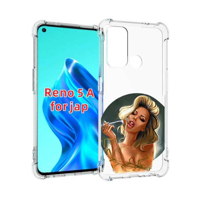 

Чехол MyPads голодная-девушка-модель женский для Oppo Reno 5A, Прозрачный, Tocco