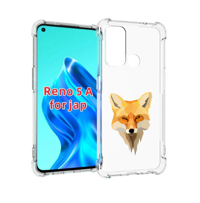 

Чехол MyPads голова-лисы для Oppo Reno 5A, Прозрачный, Tocco