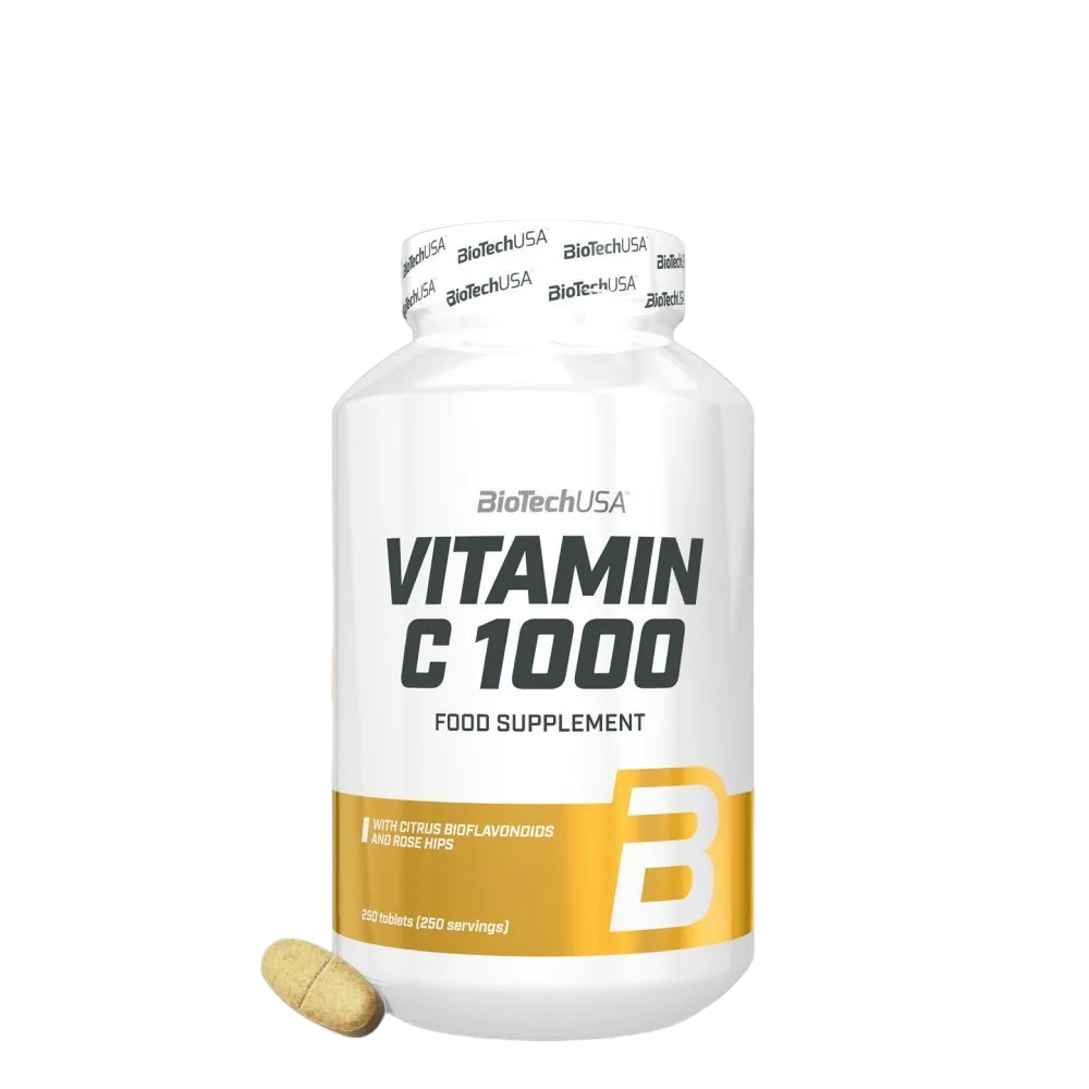 Витамин С / L-аскорбиновая кислота / BiotechUSA Vitamin C 1000 мг 250 таб.