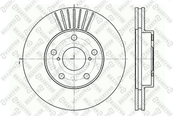 

Тормозной диск Stellox 6020-4578V-SX