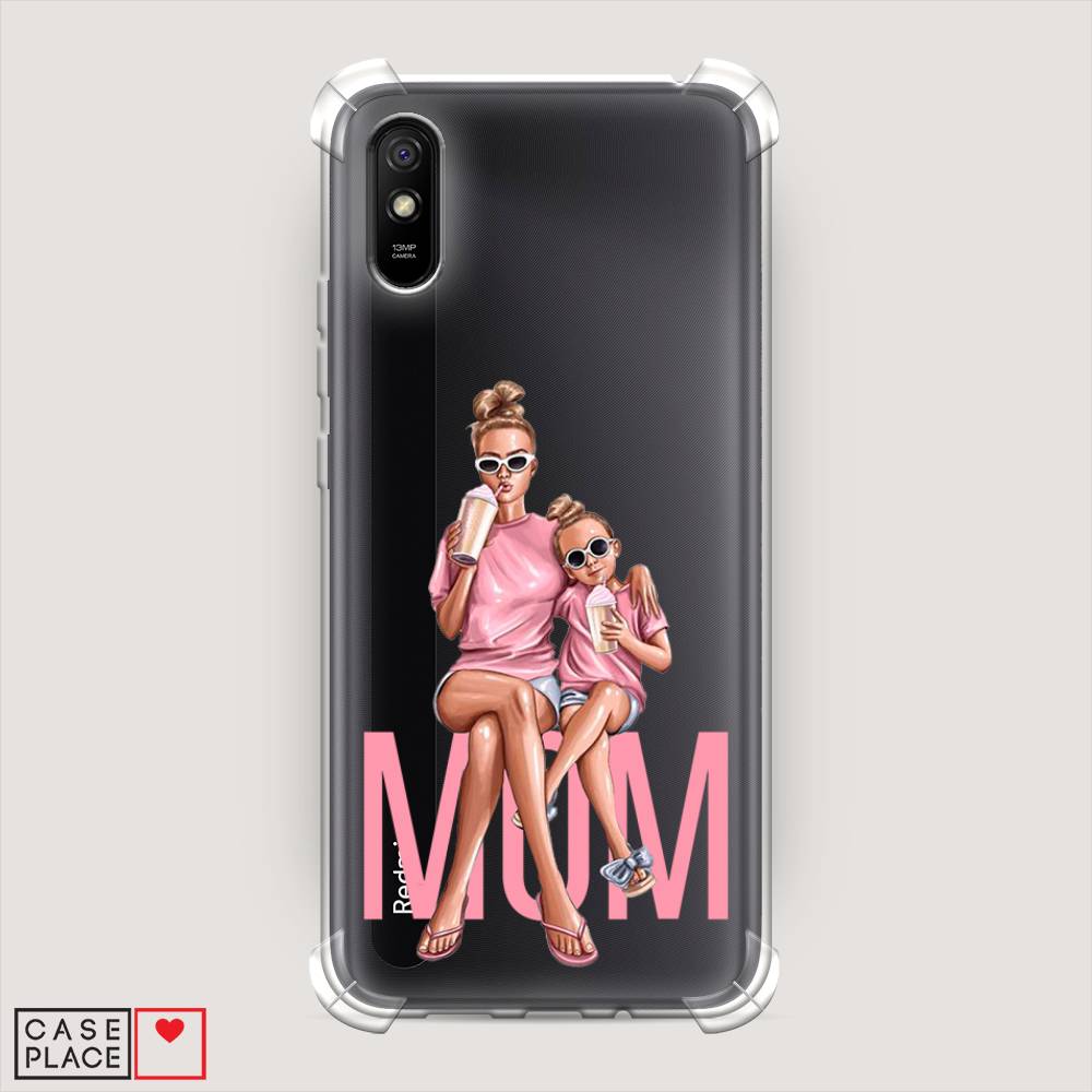 фото Противоударный силиконовый чехол "lovely mom" на xiaomi redmi 9a awog