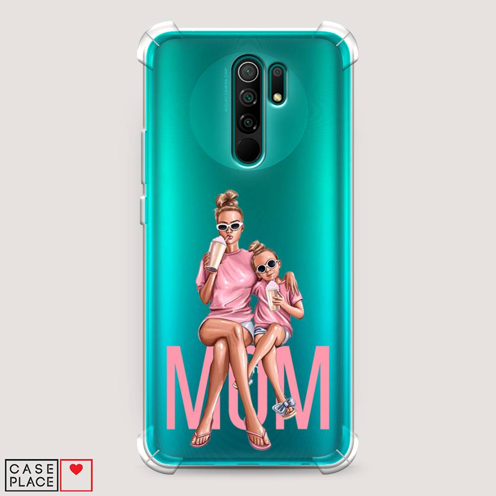 фото Противоударный силиконовый чехол "lovely mom" на xiaomi redmi 9 awog