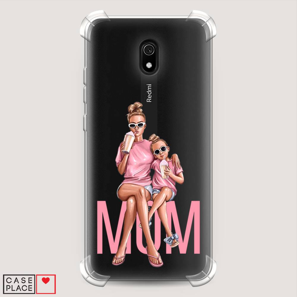 фото Противоударный силиконовый чехол "lovely mom" на xiaomi redmi 8a awog