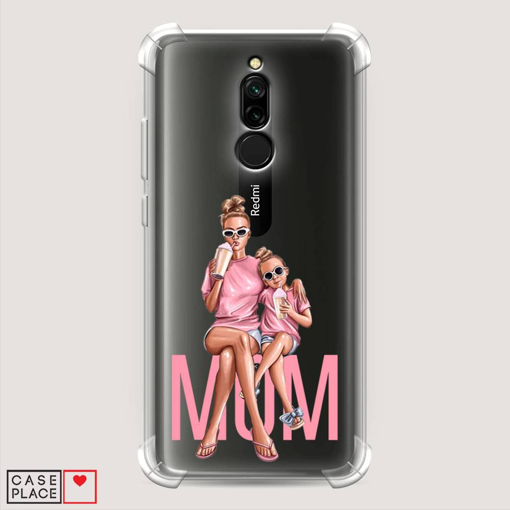 фото Противоударный силиконовый чехол "lovely mom" на xiaomi redmi 8 awog