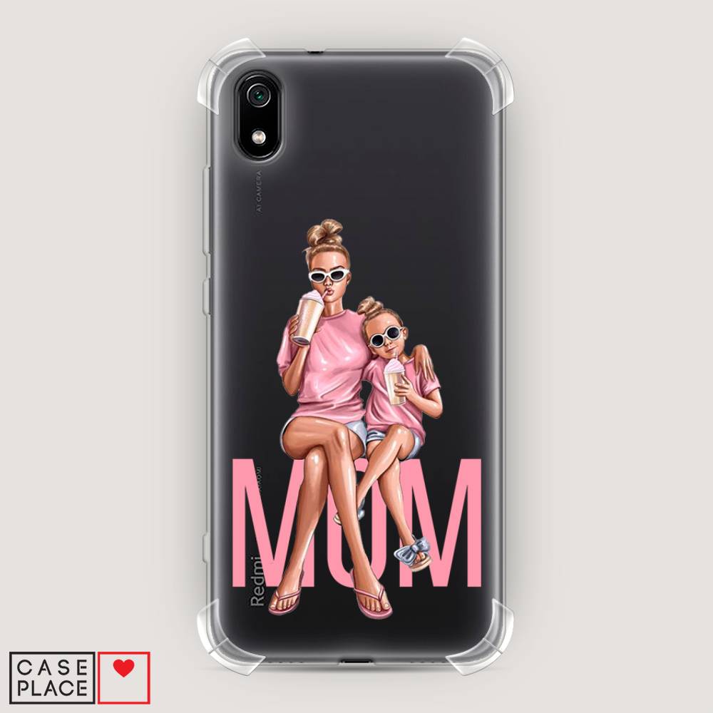 фото Противоударный силиконовый чехол "lovely mom" на xiaomi redmi 7a awog