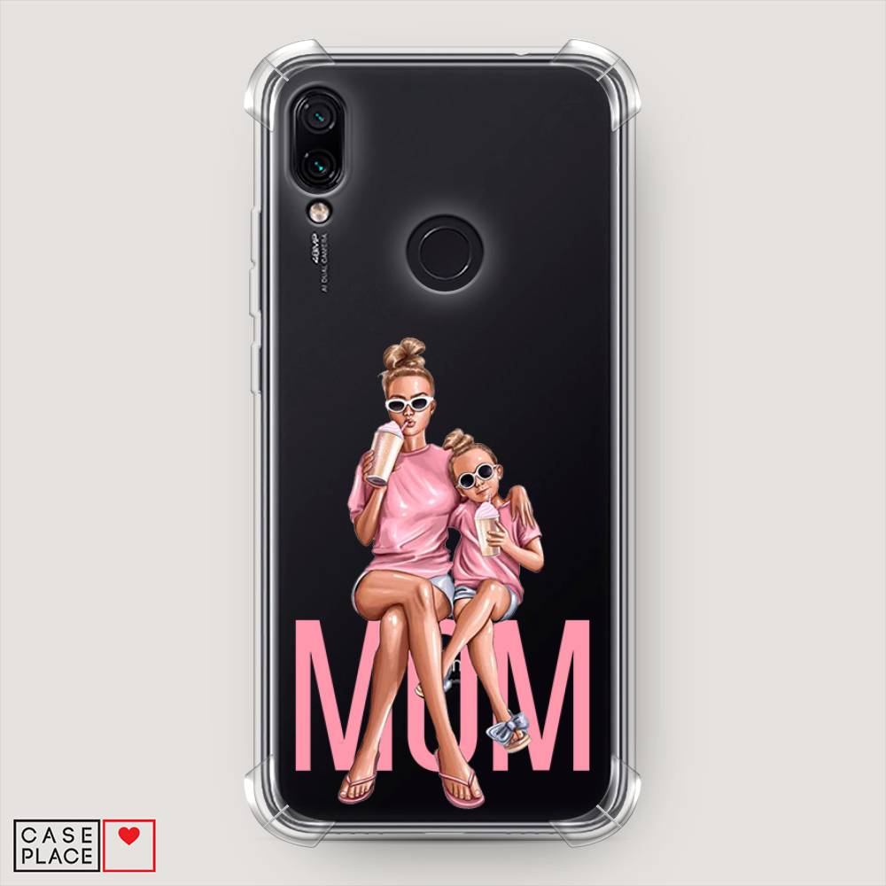 фото Противоударный силиконовый чехол "lovely mom" на xiaomi redmi 7 awog