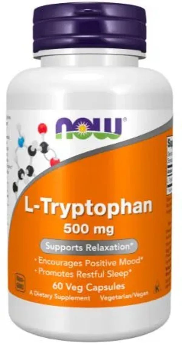 

Л-Триптофан NOW L-Tryptophan 500 mg 60 капсул, L-Tryptophan