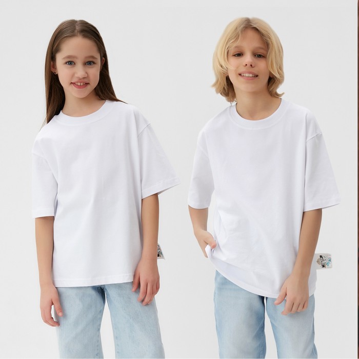 

Футболка детская KAFTAN Basic Line, Белый, 134, Basic Line