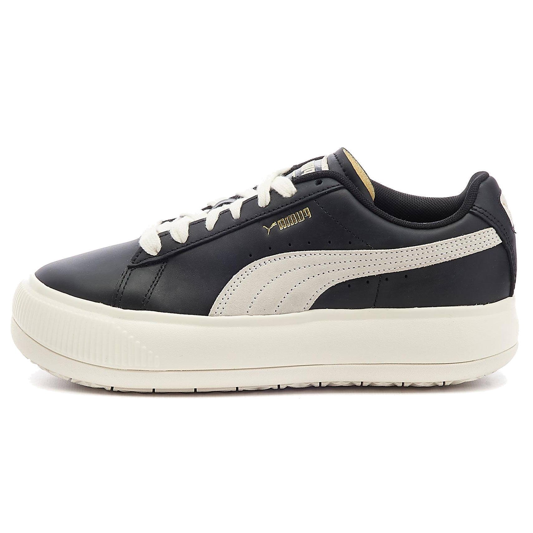 

Кеды женские PUMA Suede Mayu Lth Wn s черные 36 EU, Suede Mayu Lth Wn s
