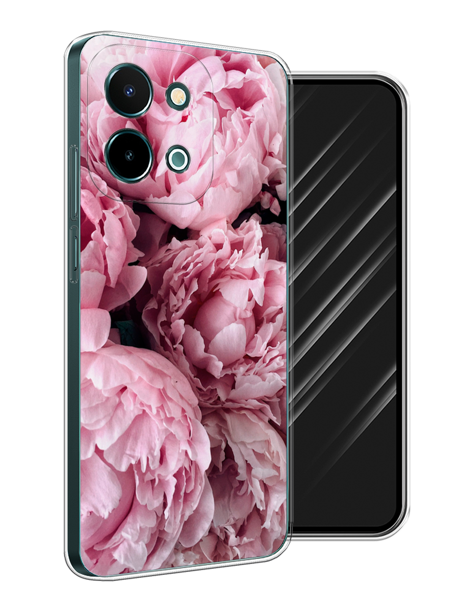 

Чехол Awog на Vivo Y28 4G "Нежные пионы", Розовый;черный;белый, 2611650-1