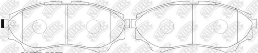 

Тормозные колодки NiBK передние для Ford Ranger 2002-/Mazda B 2002- PN5800